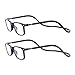 Produktbild 2 Stueck Lesebrille Lesehilfe Schwarz für Herren und Damen +3.0 (65-69 Jahre) Faltbare Einstellbare mit Magnetverschluss und Clip für Alterssichtigkeit und Presbyopie