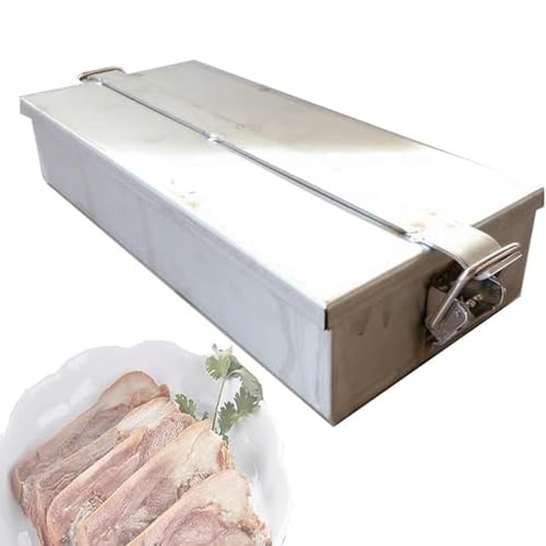 Prensa para jamón, prensa para carne, máquina para prensar jamón espeso, acero inoxidable 304, grosor de la placa 1,5 mm, capacidad 7 kg, para rellenos, hamburguesas, minihamburguesas, barbacoas y par