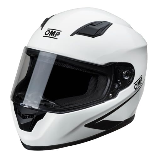 Ottima qualità OMP Evo Casco Integrale Termoplastico, Bianco, S