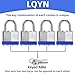 Padlocks with Same Key, LQYN 6 Pcs Laminated Keyed Padlock (1-9/16