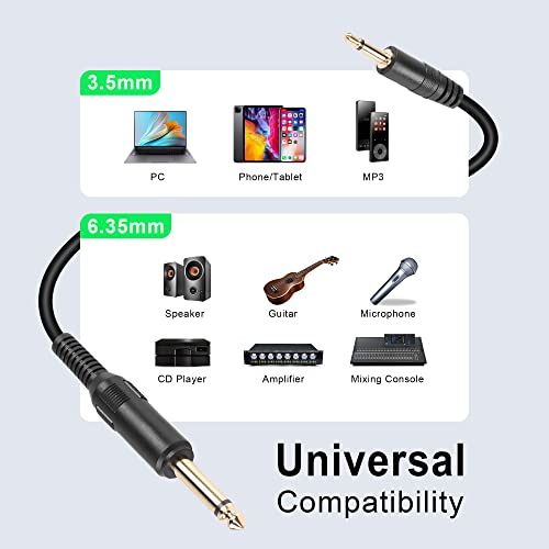 Cable Mono 3.5mm a 6.35mm TS 3M miniatura 6