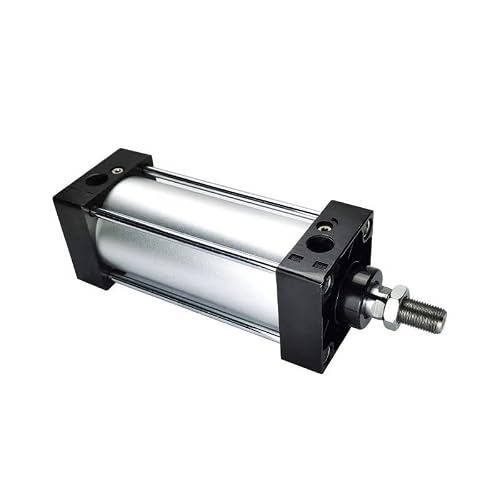 ZXAOMMBEA Air cylinder Stroke 25-150mm SC32 Standard Bore 32mm Double Acting With Magnetic Aluminium Alloy Pneumatic Cylinders(SC32X50,With Magnetic)