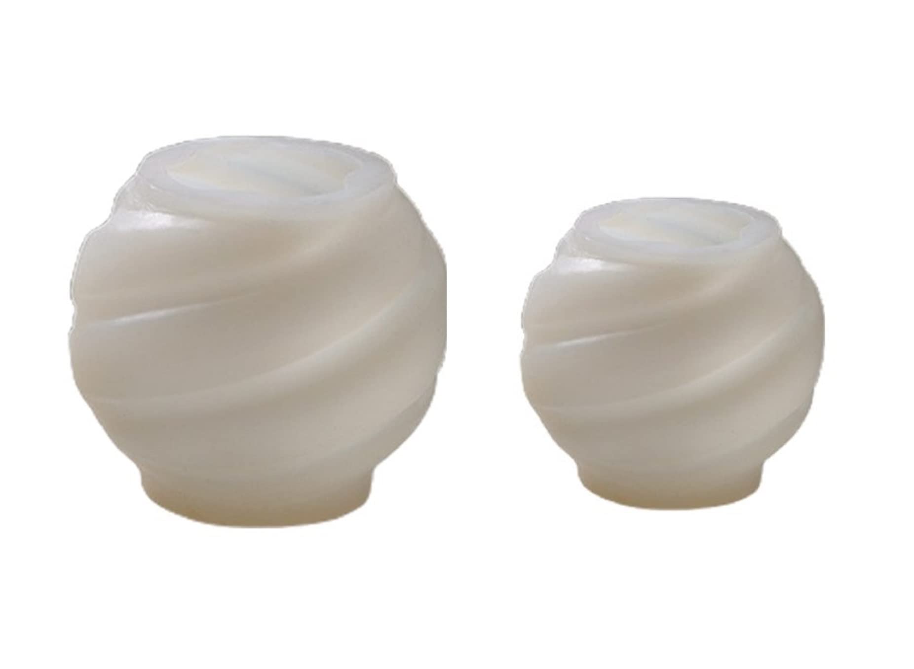 RKPM HOMES Spiral Ball Shape Candle Mold I 3D Fondant Geometry Round Silicone Mould I for DIY Handmade Ornament Chocolate, Aromatherapy, Soap, Resin Art Craft, Home Wedding Party Decoration (Set)-image-35