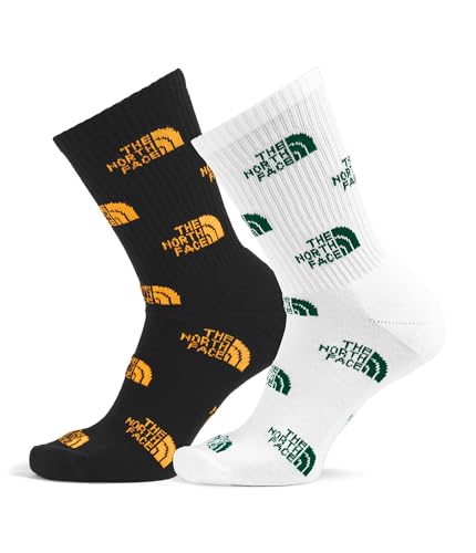 THE NORTH FACE Everyday Logo Crew Sock | 2-pack Breathable Stretchy Socks for Men & Women With Light Padding & Ergonomic Toe