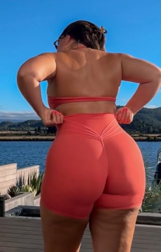 Image of Aoxjox Taylor Scrunch Halter Sports Bra