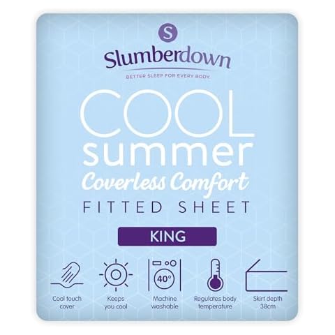 Slumberdown Summer Cooling King Size Fitted Sheet Cover