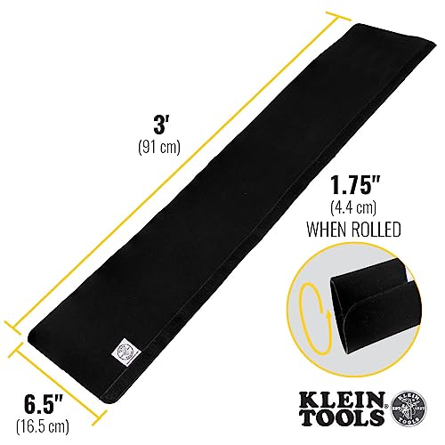 Klein Tools 450-330 Cable Management Sleeve, Cord Management for Home, Office or Job, 1-3/4-Inch Max Diameter, 3-Foot Length, Black, 2-Pack - Image 4