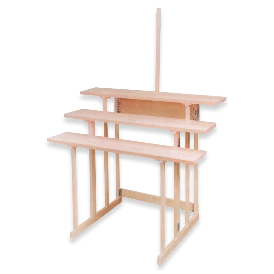 Amazon.co.jp: 唐木やブランド 地鎮祭用品 祭壇 折畳式 三段案（組立式