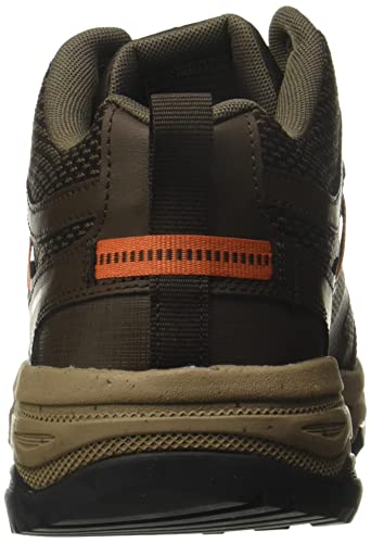 Skechers Men's Gorun Altitude-Trail Running Walking Hiking Shoe With Air Cooled Foam Sneaker, Brown/Orange, 9 X-Wide #TOP2