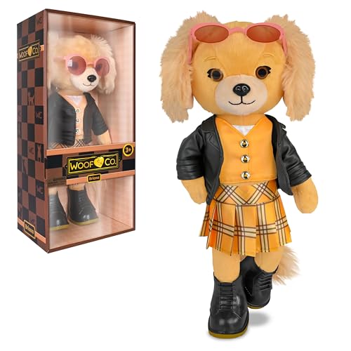 Woof & Co Briana - 15 in Poseable Plush Dog Doll with Outfit - Ages 3+