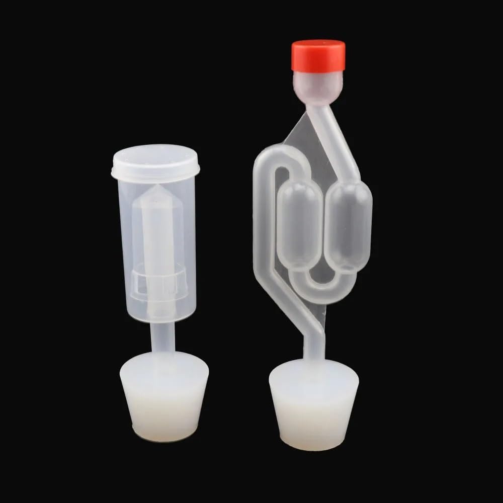 Three-Piece Fermentation Airlock for Home Brewing, Beer, Wine and Kombucha Making(5pcs)
