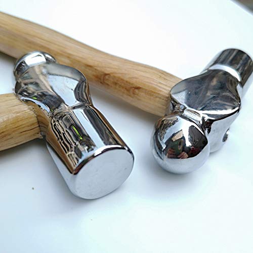 Holoyatt Jewelry Making Supplies Tools Jewelry Mini Hammer 6 Inch Ball Peen Hammers Chasing Hammer For Leathercraft 2Pcs, (Er-12) #TOP1