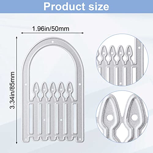 Hinzic 2 Pack Metal Die Cuts Stencils For Card Making, Diy Scrapbooking Die-Cutting Fence Lace Frame For Photo Paper Embossing Album #TOP5
