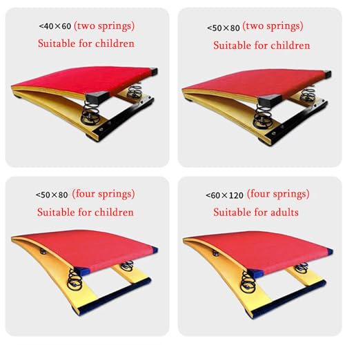 Curved Spring Board Big Kids Junior Gymnastics Springboard Big Kids Junior Gymnastics Springboard for Vault, Home Vault Mini Trampoline, for School Home Gym, Bar, Basement
