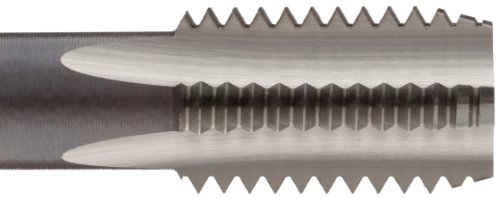 Dormer E501M5NO3 Serie E501 HSS Handgewindebohrer mit gerader Nut, metrisch mit hellem Finish, ISO-Norm, für Linkshänder, NO3, M5 x 0,80 mm Gewinde, 58 mm Länge