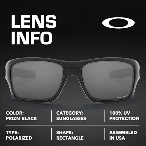 Image of Oakley TURBINE OO9263 Rectangle Shape Sunglasses With Official Eyewear Kit | Men's Sunglasses