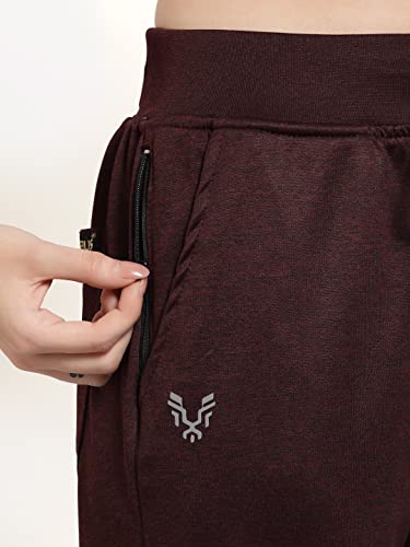 Image of UZARUS Women's Slim Fit Polyester Track Pants