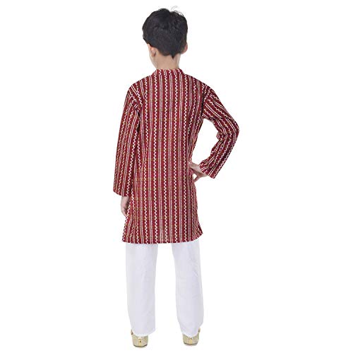 Image of JABAMA Pure Cotton Ethnic Wear Designer Kurta Pyjama Set for Boys & Kids
