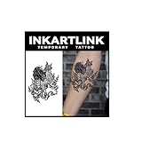 INKARTLINK Tattoo Tech,2 Sheets Extra-Large Semi Permanent Tattoo,Adult Art Design Temporary Tattoos, Lasts 1-2 Weeks, Waterproof, Realistic look, No Adhesive, No reflection (Kirin Design）