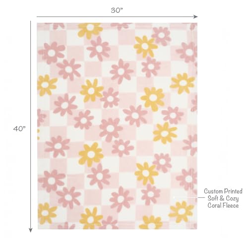 Image of Lambs & Ivy Daisy Dreams 3-Piece Crib Bedding Set - Pink, White, Modern, Garden