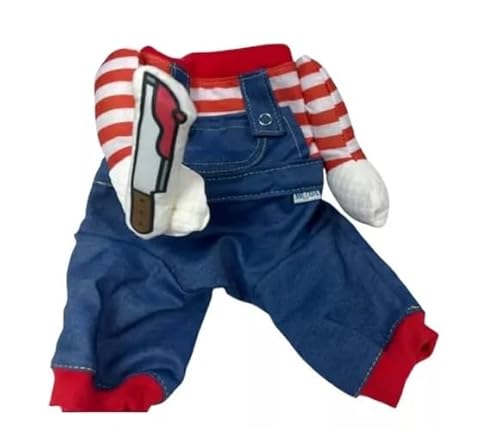 Fantasia de Cachorro Grande Chuck, Brinquedo de Pelúcia Infantil, Ação de Faca e Tesoura (GG)