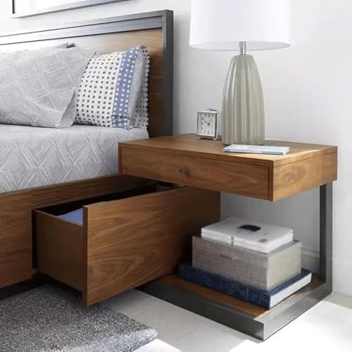 Armoire basse étroite en bois pour désencombrer un espace de nuit restreint - 5
