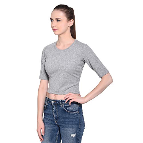 Image of Geum Women's Cotton Round Neck Half Sleeve Top