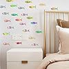 30Pcs Wooden Fish Cutouts DIY Craft, Unfinished Blank Wooden Signs Fish Shaped Wood Cut Out Wood Craft Supplies, Fish Shaped Wooden Cutouts for Crafts with Hemp Rope, Animals Hanging Ornaments #4