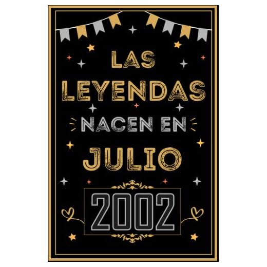 CUADERNO, LAS LEYENDAS NACEN EN JULIO 2002: Regalo de 20 cumpleaños para mujeres y hombres, ideas de 20 cumpleaños... un cumpleaños... divertido, ... regalo de 20 cumpleaños para él/ella.