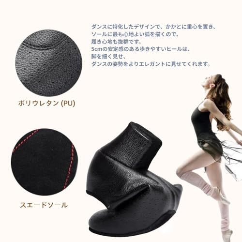 Ylikeable レディース 社交ダンスシューズ 24.0cm ブラック