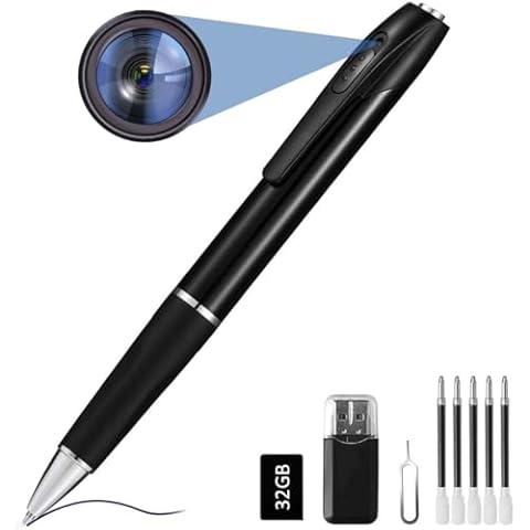 FINSUI Spy Camera Pen with 1080P HD Cover