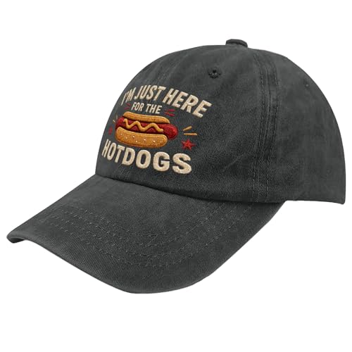 Image of 4th of July 250th Anniversary Dad Hats - Just Here for the Fireworks, Fireworks Director - Patriotic Baseball Cap