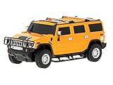  RC Auto Ferngesteuert Hummer H2 Fahrend Auf Fernbedienung Elektronischer Controller Auto Terene PKW Suv Monster Truck 1:24 LED Blinker Reichweite 15-25m (Gelb)