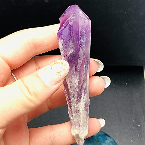 Cristal de amatista natural en punta de cuarzo para regalar bienestar y armonía 2