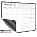 Magnetic Dry Erase Calendar for Refrigerator Fridge, Whiteboard 2019 2020 Monthly Planner with 2 Marker Pen 43 x 33cm