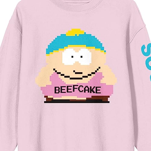 Bioworld South Park Beefcake Crew Neck Long Sleeve Cradle Pink Adult Sweatshirt2