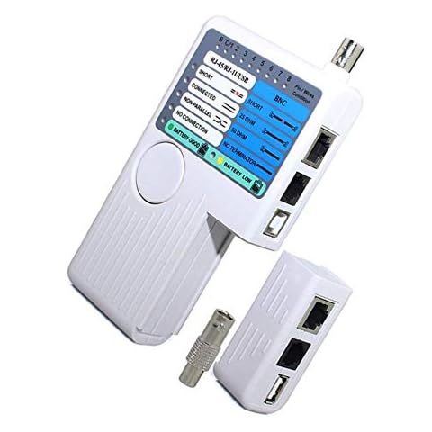 iMBAPrice - 4-in-1 Remote Network Cable Tester USB/BNC/Rj11/Rj45 LAN Cable UTP STP Wire Tester Cover