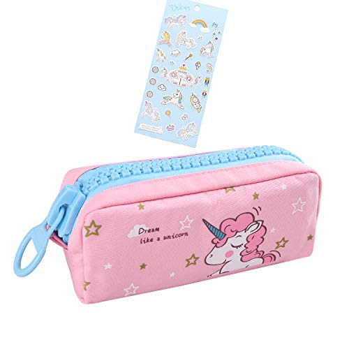 Unicorn Cute Pencil Case for Girls, Kids Makeup Bag and Pencil Bags