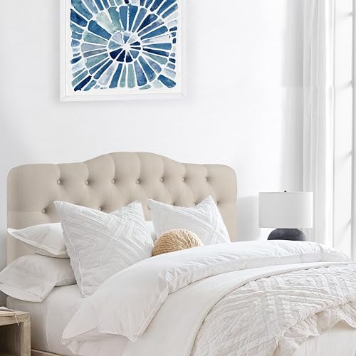 Rosevera B1H-1-XX Givanna Adjustable Heigh Headboard Upholstery And Button Tufting thumb #1