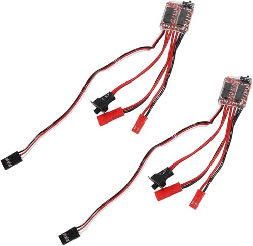 ALAMSCN 2 Stück RC ESC 20A ESC Elektronischer Geschwindigkeitsregler mit Bremse für Controller Boot RC Car Tank Ersatzteil ALAMSCN 2 Stück RC ESC 20A ESC Elektronischer Geschwindigkeitsregler mit Bremse für Controller Boot RC Car Tank Ersatzteil