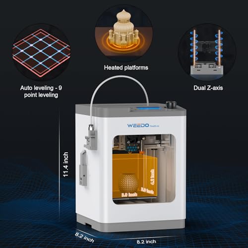TINA2S 3D Printer with WiFi Printing, WEEDO Mini 3D Printers for Kids and Beginners, Auto Leveling and Fully Assembled FDM 3D Printer, Open Source DIY 3D Printer for Home Classroom and Office - Image 6
