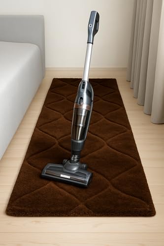 Image of Fluffy Silky Micro Fiber Polyster Carpet /Runner for Bedroom, Study Room, Playing Room, Guest Room ETC. 3x5 feet Feet, (P-9)