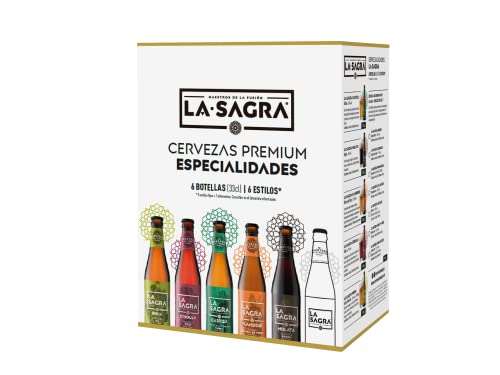 La Sagra - Pack Degustación 6 Estilos, Caja de 6 botellas de 330