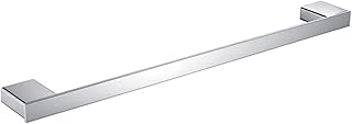 JUSTDANMING Aluminiowy ręcznik Bar uchwyt na ręczniki ścienne Akcesoria łazienkowe Shining Robe Wieszak na ubrania wieszak Stojaki na ręczniki (Color : Mirro, Size : 55CM)