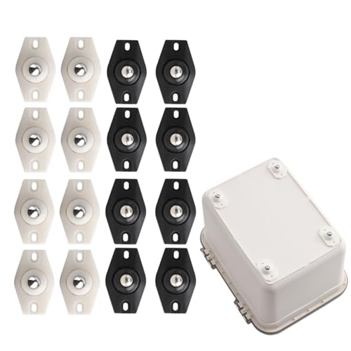 HOIRIX 360�x�~�j�L���X�^�[�z�C�[�� ���ȔS���L���X�^�[�z�C�[�� ���j�o�[�T���v�[���[ ���^�L�b�`���Ɠd�p (�u���b�N+�z���C�g�A16��)