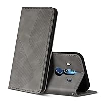 Hülle Für Huawei Mate 10 Pro – PU Leder Flip Case Mit Kartenfächern, Standfunktion & Magnetverschluss (Grau)