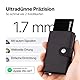 TRACKCARD® Air Tag Karte im Kartenformat für die Brieftasche | Wiederaufladbar, smart & wasserdicht | Kompatibel mit Apple Wo Ist? (iOS) Bluetooth Tracker Karte für Wallet, Reisepässe, Gepäck
