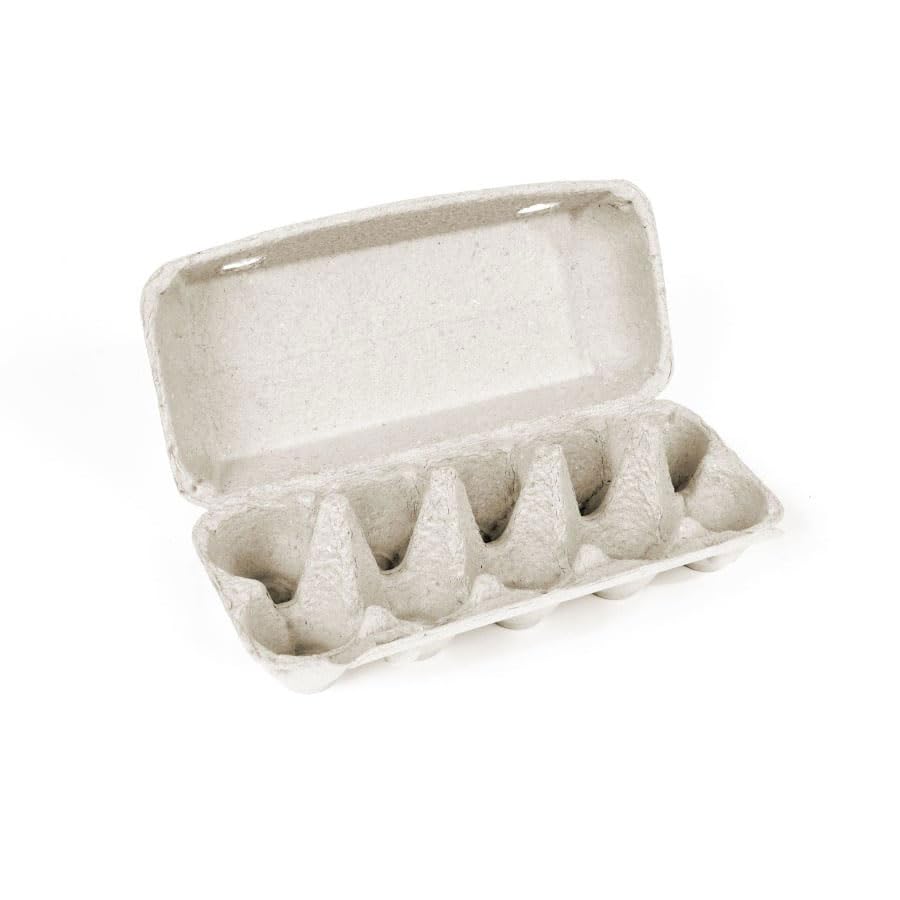 Eierkartons 10er Pappe - Eierschachteln 10er Pappe - 100 Stück Eierschachteln - Robuste Eierverpackung für 10 Eier - Umweltfreundliche Eierpappen - Optimal für Transport und Lagerung