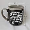 Abbey + CA Gift Abbey Gift Black 16oz Grey Dreams Contemporary Ceramic Graduation Mug, 16 oz (57877) #2