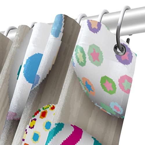 Rideau de douche imperméable anti-moisissure Pâques 183cm - 6